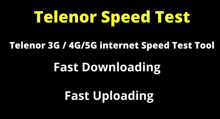 Telenor Speed Test